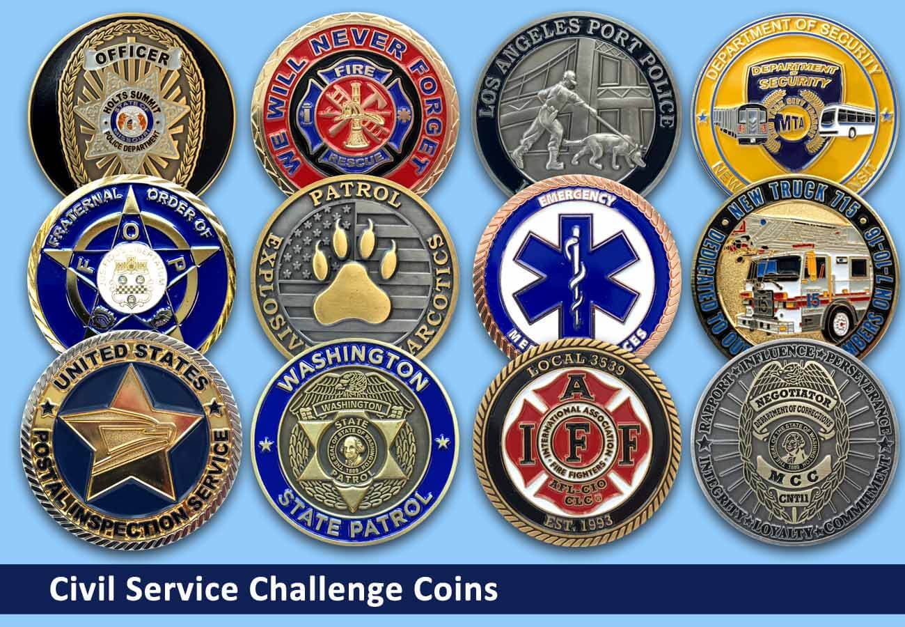 Civil Service Challenge Coins