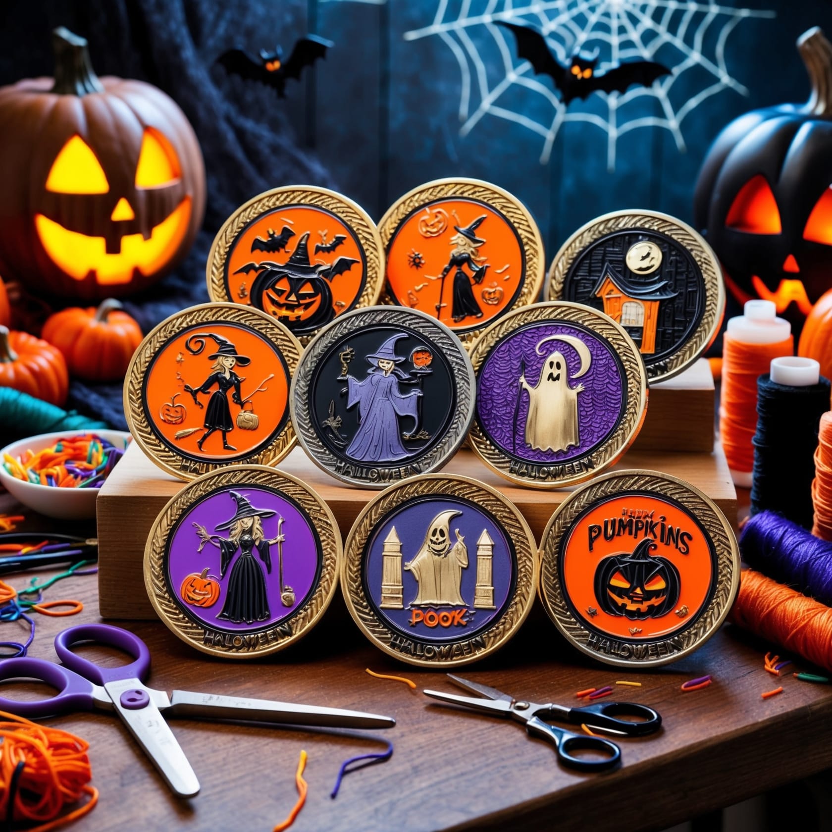 Halloween challenge coins