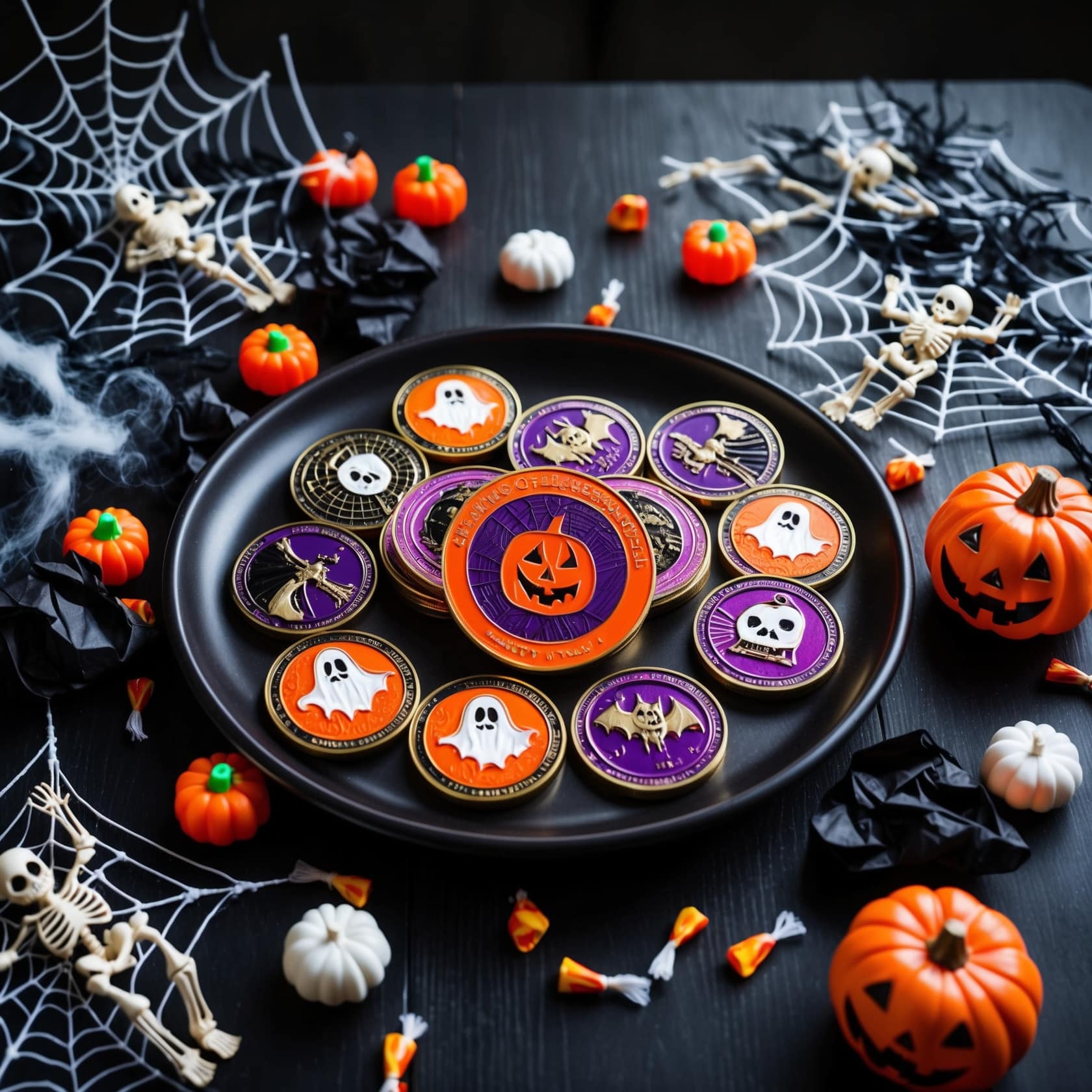 Custom Halloween challenge coins