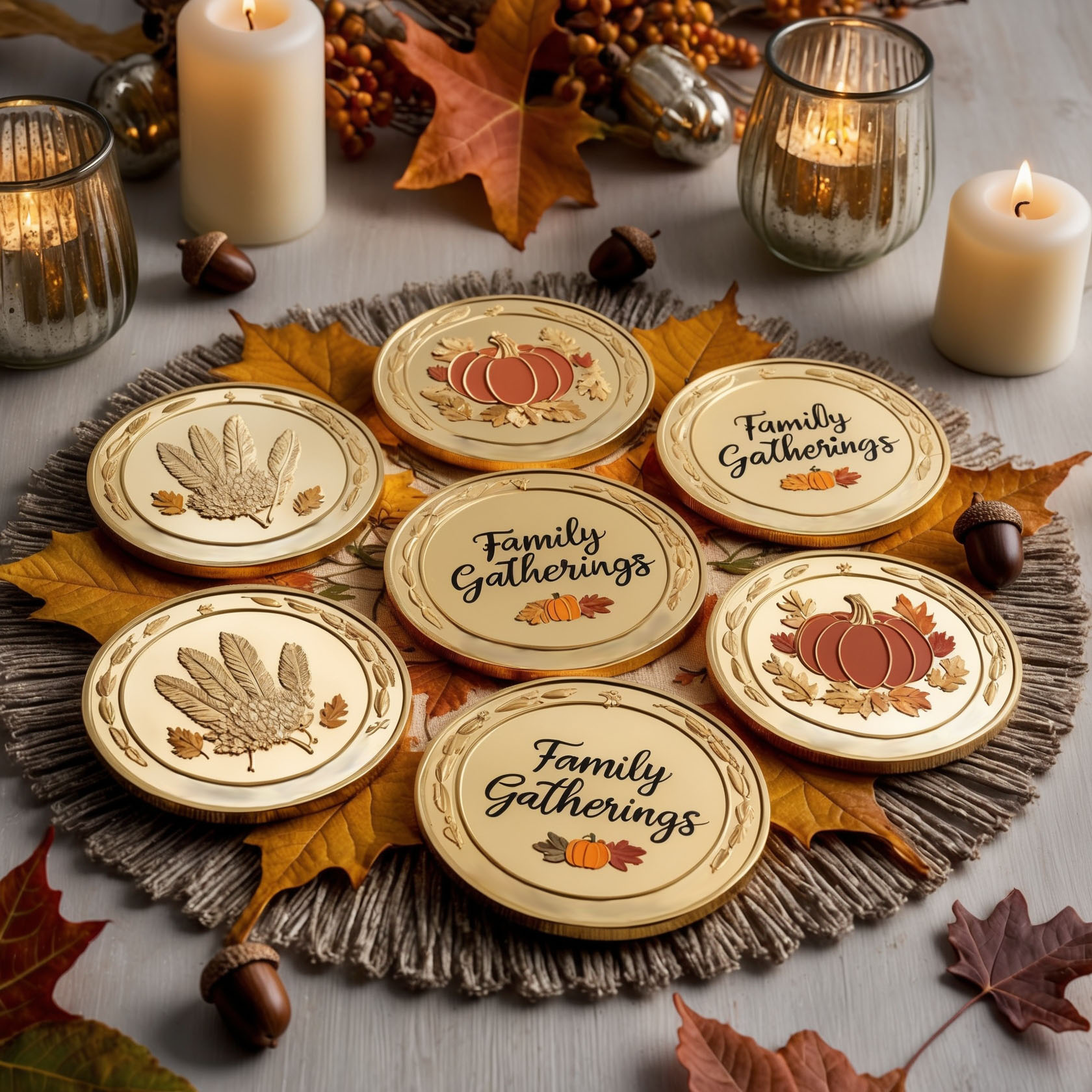 custom Thanksgiving challenge coins